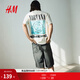 H&M【Nirvana涅槃樂(lè )隊】男裝女裝T恤印花圓領(lǐng)情侶打底衫1225609 白色/Nirvana L 175/108