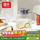 富光家用涼水壺高硼硅玻璃涼白開(kāi)水壺耐熱冷水壺大容量1.8L