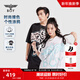 BOY LONDON【夏日涂鴉】夏情侶款短袖時(shí)尚撞色大LOGO印花T恤N01009 黑色 XL