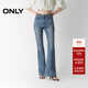 ONLY2025夏季新款立體剪裁小個(gè)子高腰喇叭褲牛仔褲女|125332074 J34 390洗水牛仔藍 L L褲長(cháng)減短