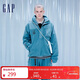 蓋璞【F/CE聯(lián)名系列】男女裝秋冬款拼接口袋立領(lǐng)衛衣680254