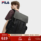 FILA斐樂(lè )【黑武士】雙肩包老花輕便大容量背包秋季新款時(shí)尚書(shū)包 正黑色-BK XS