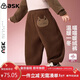 ASK JUNIOR兒童褲子25冬小童加絨加厚保暖燈芯絨長(cháng)褲女童休閑褲運動(dòng)跑步褲