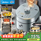 美的（Midea）0涂層IH電壓力鍋家用5L雙膽多功能祛脂壓力鍋煮飯煲湯燉肉燉燜一鍵排壓智能飯鍋電高壓鍋京東年貨