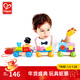 Hape積木玩具 小火車(chē)玩具幾何拖拉拼插小火車(chē)玩具早教寶寶玩具 幾何積木火車(chē) 1-3Y