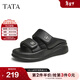 他她（TATA）厚底拖鞋女外穿休閑軟底涼拖沙灘鞋秋季新款WW501BT4 黑色 36