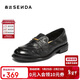 森達樂(lè )福鞋女春秋商場(chǎng)同款通勤一腳蹬單鞋XSA01CA5 黑色 36
