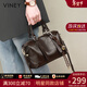 viney牛皮包包女包輕奢斜挎包品牌手提包生日情人節禮物送女友老婆 【咖色】新年送女生高級感實(shí)用單肩大包 時(shí)尚百搭休閑大容量通勤枕頭包