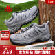 卡帕（Kappa）男鞋戶(hù)外登山鞋男2026新款軟底跑鞋男休閑運動(dòng)鞋厚底老爹鞋子男款 鯊魚(yú)灰/銀色 42