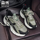 森馬男鞋冬季2026新款網(wǎng)面透氣百搭厚底增高老爹鞋休閑輕便跑步運動(dòng)鞋 軍綠色 43