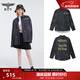 BOY LONDON【朋克少年】情侶金色字母滿(mǎn)底印花長(cháng)袖襯衫外套N21004 灰色 L