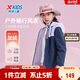 特步（XTEP）童裝連帽兒童外套戶(hù)外防風(fēng)中性軟殼長(cháng)袖上衣 羅蘭紫 160