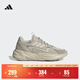 adidas「波波鞋」OZWAVE休閑厚底增高老爹鞋男女阿迪達斯輕運動(dòng)   卡其色/灰棕色/銀色   41