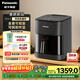 松下（Panasonic）雙核熱循環(huán)多功能全景可視家用全自動(dòng)無(wú)油5L大容量無(wú)需翻面 空氣炸鍋NF-KZ500-K