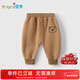 優(yōu)奇嬰兒褲子男女寶寶春秋長(cháng)褲嬰幼兒秋冬加絨衛褲雙層復合保暖休閑褲
