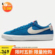 耐克NIKE男板鞋緩震透氣 BLAZER LOW 低幫運動(dòng)鞋DC7695-403藍色42