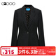 G2000【多面彈性】G2000女裝SS24商場(chǎng)新款柔軟舒適印花里布修身西服 輕薄 多面彈力-黑色修身26寸 38
