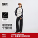 森馬（Semir）[商場(chǎng)同款]休閑褲女純色抽繩闊腿褲2025秋寬松工裝101525127020A
