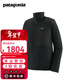 巴塔哥尼亞（Patagonia）男士R2透氣戶(hù)外秋冬保暖抓絨衣夾克開(kāi)衫外套TechFace Jkt 83626 BLK 抓絨摩擦易起球浮絨 S 170/175(CM) 60/68(KG)