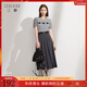 三彩2025秋季新款復古高腰長(cháng)款傘裙百褶裙半身裙A字裙小個(gè)子M 深邃灰 M 160/68A