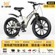 361°兒童自行車(chē)6-12-15歲學(xué)生鎂合金減震男女孩變速越野山地自行車(chē) 【變速十刀輪】禧瑪諾變速+鎂合金車(chē)架+雙減震+鎏金鈦 18寸（推薦身高115-125CM)