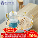 蘇氏陶瓷創(chuàng  )意茶盤(pán)茶具套裝配玻璃錘紋泡茶壺帶四個(gè)手柄茶杯J0271