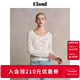ELAND衣戀毛針織衫女學(xué)院針織花紋空調長(cháng)袖開(kāi)衫外套2025夏季新款 象牙白/白色(39)Ivory M /165