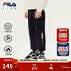 FILA【抗菌功能】斐樂(lè )童裝褲子冬季新款男女童加絨運動(dòng)休閑褲 傳奇藍-NV 170