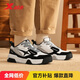 特步男鞋運動(dòng)鞋板鞋冬季保暖2025新款防滑耐磨增高百搭面包鞋板鞋男