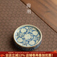 陶羽仿宋汝窯元青花蓋置陶瓷壺蓋托架功夫茶具家用茶杯墊茶托蓋托壺承 仿宋汝窯·元青花·蓋置