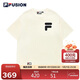 FILA FUSION斐樂(lè )潮牌情侶短袖街頭寬松純棉短袖T恤男女短T
