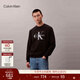Calvin KleinJeans春秋男士美式運動(dòng)通勤休閑風(fēng)ck經(jīng)典字母圓領(lǐng)打底衫衛衣