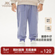 英氏（YEEHOO）【商場(chǎng)同款】?jì)和屡Ｗ醒澊合陌俅铋L(cháng)褲帥氣男童褲子 淺牛仔藍 110 cm【推薦身高96-110cm】