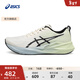 亞瑟士ASICS跑步鞋男鞋耐磨運動(dòng)鞋緩震回彈火花跑鞋舒適 ABLAZE 白色/綠色 40.5