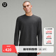 lululemon丨Surge Warm 男士圓領(lǐng)運動(dòng)衫運動(dòng)上衣 芯吸 LM3DBRS 雜色石墨灰/黑 M