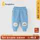 童泰（TONGTAI）嬰兒棉褲冬季夾棉寶寶長(cháng)褲男童女童休閑外出束口褲子兒童冬裝 午夜藍 73 cm