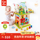 Hape多功能游戲盒 六面體串珠配對早教盒子智力玩具 男孩女孩兒童禮物 森林動(dòng)物游戲盒 18M-3Y