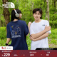 北面（The North Face）男女同款純棉印花短袖男T恤戶(hù)外透氣25春夏新款|8DBV FN4/白色 2XL (185)