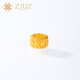 ZJUZ古法黃金隔珠999足金轉運珠手鏈手串回紋散珠串珠DIY隔片配飾 單顆足金回紋隔珠5mm約0.73g