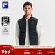FILA 斐樂(lè )官方男士羽絨馬甲冬新款健身運動(dòng)簡(jiǎn)約基礎保暖外套 深黑-BK M M 170/92A