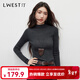 朗文斯?。↙.WEST）100%羊毛可機洗針織衫女2025冬季新款無(wú)縫一體毛衣打底衫 灰色（半高領(lǐng)深灰） L