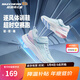 Skechers斯凱奇兒童防滑耐磨休閑運動(dòng)鞋女童低幫魔術(shù)貼運動(dòng)鞋303963L 女童/淺藍色/粉紅色/LBPK 35