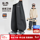 左西男童加絨褲子秋冬款保暖2025新款兒童運動(dòng)褲大童長(cháng)褲 深灰色 140