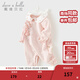 戴維貝拉（DAVE＆BELLA）百天寶寶衣服0-6個(gè)月中國風(fēng)嬰兒連體衣春季新款女寶爬爬服 花朵印花【現貨】 36cm 66cm（建議身高59-66cm）