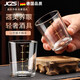 JCZS德國品牌金邊二兩白酒杯帶刻度家用輕奢酒具2兩杯套裝精致鋼化玻 透明款描金【2兩刻度杯】*2只