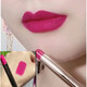 霧面啞光玫紅色想你玫瑰色火龍果色深紫色顯白持久留色口紅不掉色 204#奶茶豆沙