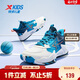 特步（XTEP）兒童童鞋風(fēng)獵籃球鞋實(shí)力街籃運動(dòng)鞋 新冰爽藍/夜藍 38碼