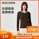 斯凱奇（Skechers）新年禮物長(cháng)袖2026春季亨利領(lǐng)t恤V領(lǐng)修身顯瘦內搭打底衫L325W108