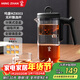 鳴盞飄逸杯玻璃內膽磁吸一鍵過(guò)濾泡茶壺茶水分離沖茶器沏茶壺功夫茶具 MZ8003