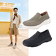 Pansy盼喜日本休閑鞋男鞋透氣26春季寬楦一腳蹬健步鞋子1161 深灰色 43